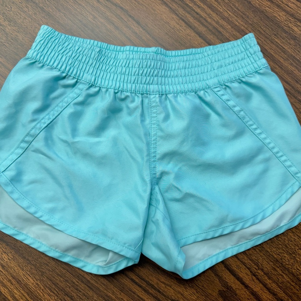 OP Aqua Light Blue Girls Athletic Shorts